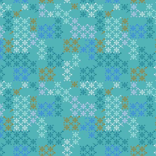 Hampton Court - MultiColor Lattice on Teal