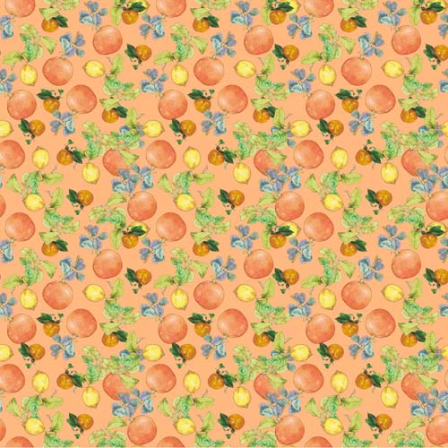 Margo - Citrus Fruit - Orange - oranges & lemons on orange