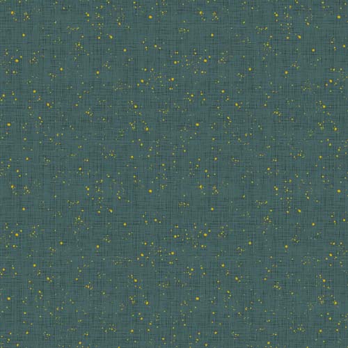 Winter Dreams - Texture - Green/Metallic - dark green crosshatch w/gold metallic