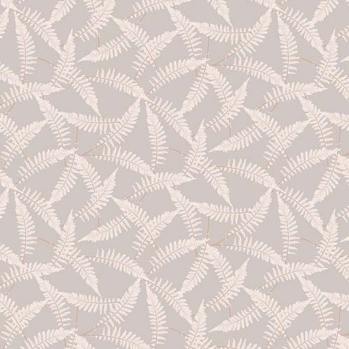 The Botanist - Ferns - Gray - Cream ferns on light gray