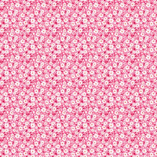 Pocket Posies - Daisies - Pink - white daisies on pink