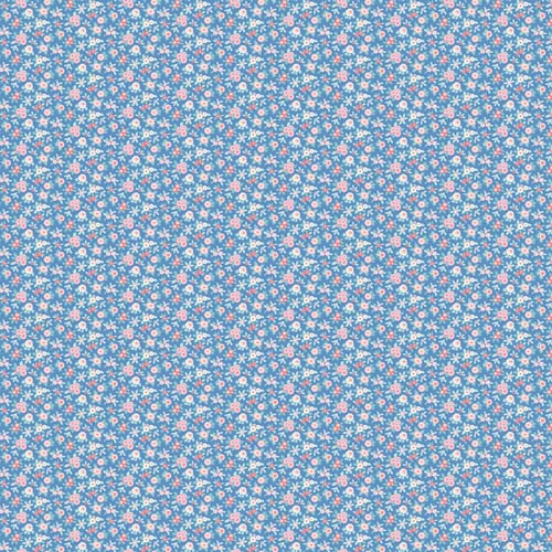 Floral Romance - Japonica - Blue