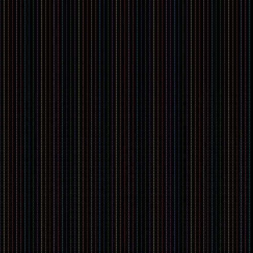 Dusk - Stripe - Black - rainbow dotted stripes on black