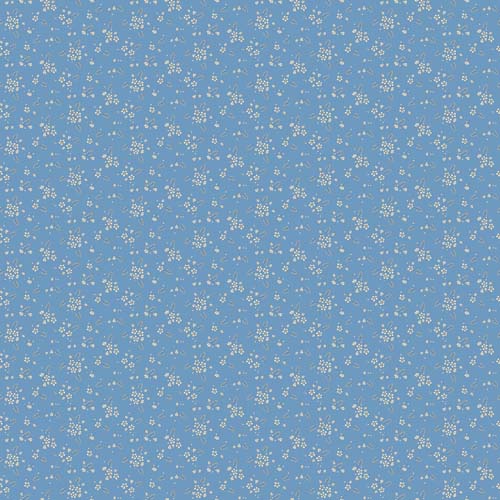 Rayon - Floral Romance - Blossoms - Blue