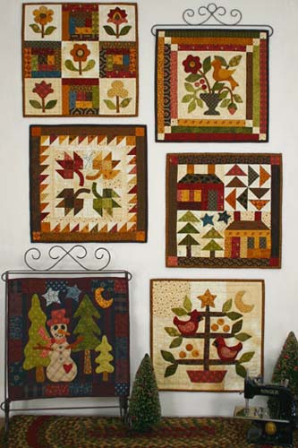Lori Smith - Quilt Squares #10-Wool & Flannel Six Small Quilts to Frame Han