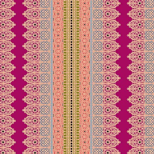 Fluent - Vestment - Summer - lacy patterns in pink on magenta