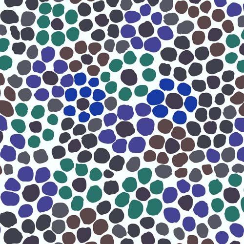 Flower Dot - Contrast - darkdots on gray - Feb.2022 - Kaffe Fassett collective