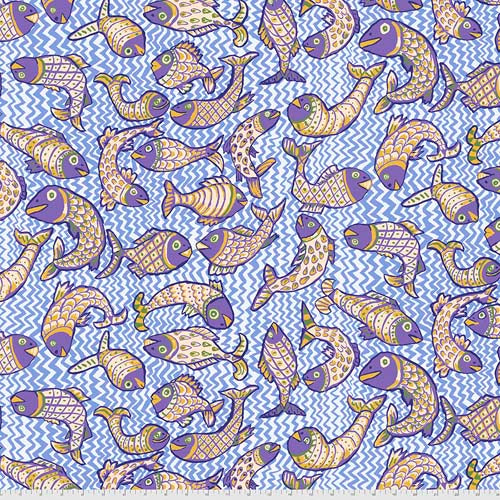 Koi Polloi - Delft - light fish on blue waves - Kaffe Collective - Aug 2021