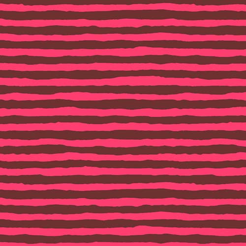Comb Stripe - Pink - August 2022 - Bright pink & maroon stripes - Kaffe Fassett