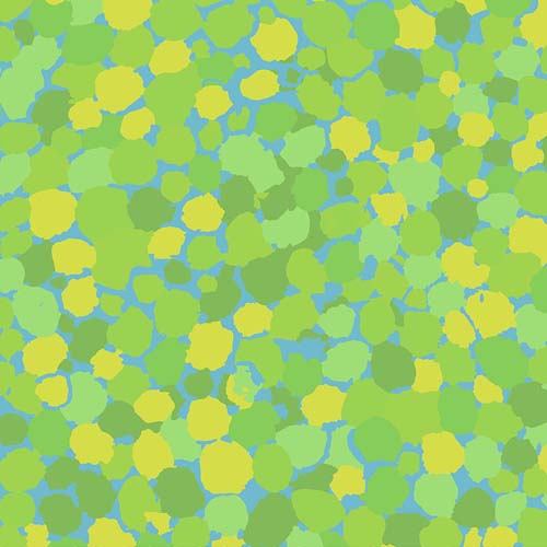 Reflections - Lime - multishades of bright green on dark teal
