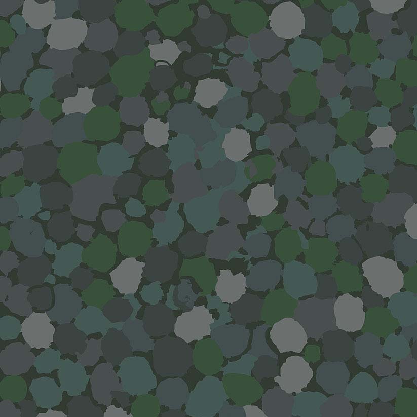 Reflections - Moss - Green and Greys on charcoal