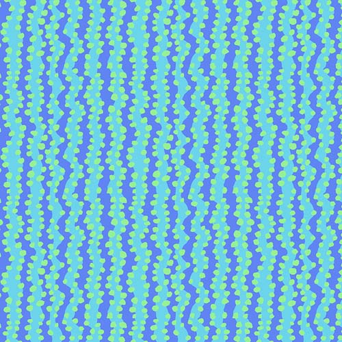 Kaffe Collective Feb. 2025 - Sm Bubble Stripe - Aqua - aqua & blue stripes