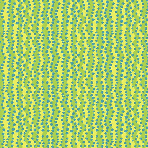 Kaffe Collective Feb. 2025 - Sm Bubble Stripe - Yellow - yellow green stripes