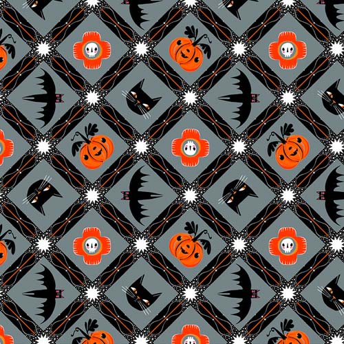 Witchy Ways - Witchy Friends - Stone-  halloween motifs in lattice- Cori Dantini