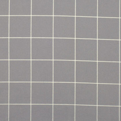 Design Wall Flannel by Kaffe Fassett-Grid of 2-inch White Squares on Grey Fla