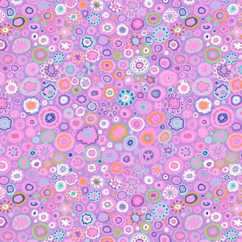 Kaffe Collective - August 2025 - Paperweight - Lavender - circles on lt purple