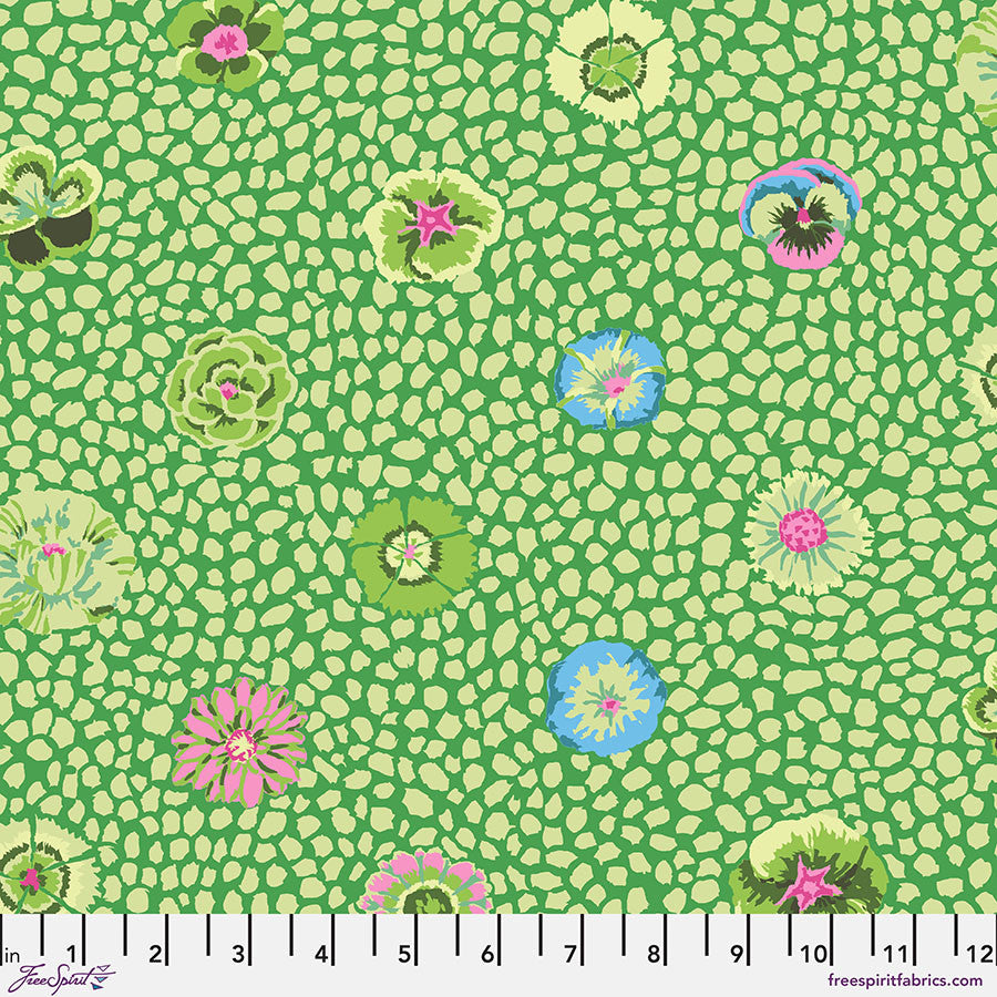 Kaffe Collective - Classics - Guinea Flower - Moss -green flowers on green