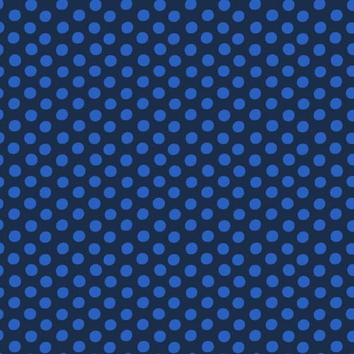 Spot - Indigo -Kaffe Fassett Classics - Bright blue dots on navy
