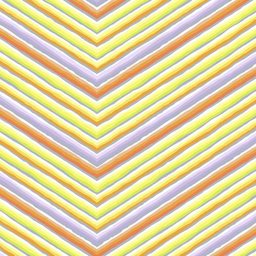 Kaffe 85 & Fabulous - ChevronStripe - Yellow - green, orange & gray stripes