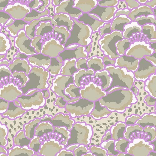 Tonal Floral - February 2023 - Beige - packed beige floral w/lavender -Kaffe