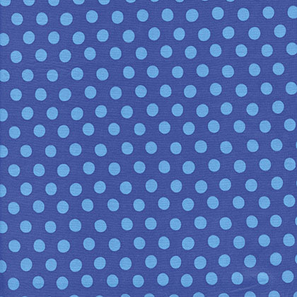 Spot - Sapphire - Kaffe Fassett Classics-Turquoise Dots on Sapphire Blue