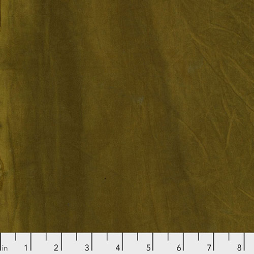 Hand Dyed Cottons - Khaki, green by Jane sassaman