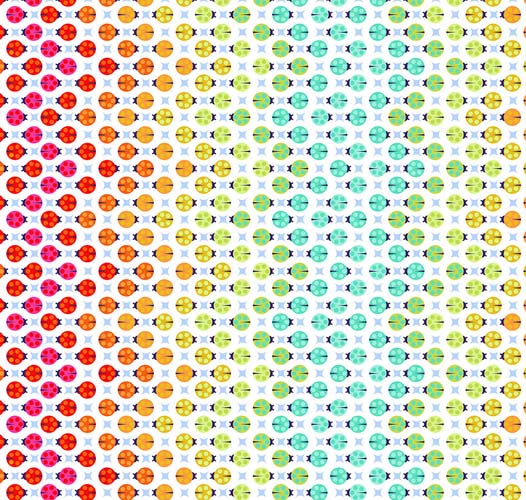 Tula's True Colors Minky - Painted Ladies - Glow - ladybugs on white- 58/60"