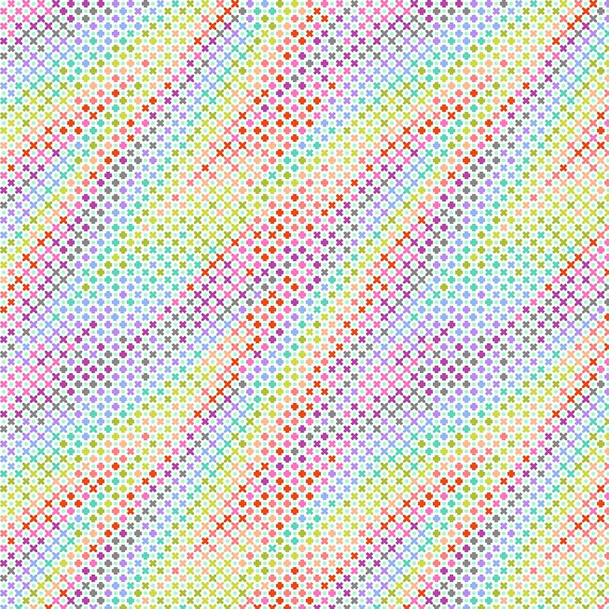 Tula's True Colors Minky - Northern Lights - Mint - rainbow waves- 58/60"