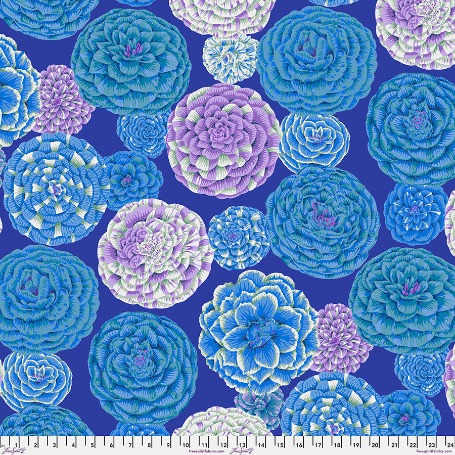 Kaffe Collective - August 2024- Japonica - Blue - purple, blue & teal floral
