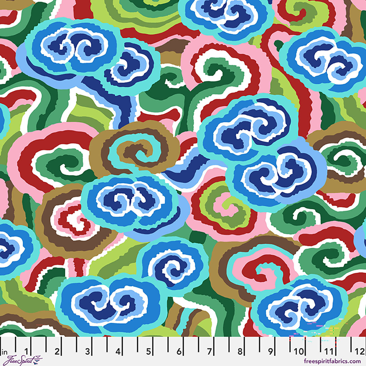 Kaffe Fasset Collective - August 2026 - Cloud Scrolls - Blue