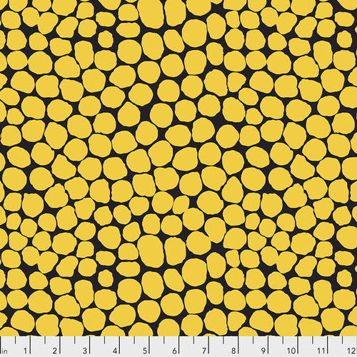 Jumble - Gold - Yellow on Black - Fall 2019 - Kaffe Fassett Collective