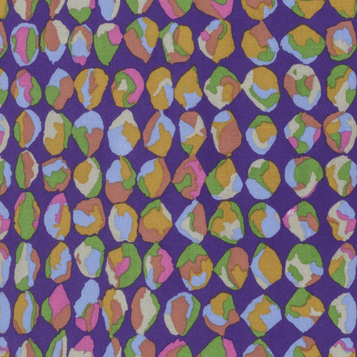 Baubles - Purple - Gold Yellow Hot Pink Rust & Green on Purple-Spring 2017-Ka