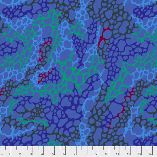 Moss - Blue - Spring 2018 - multi-color pattern on blue- Brandon Mably for Kaff