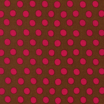 Spot - Cocoa - Cherry on Brown - Spring 2017 - Kaffe Fasset