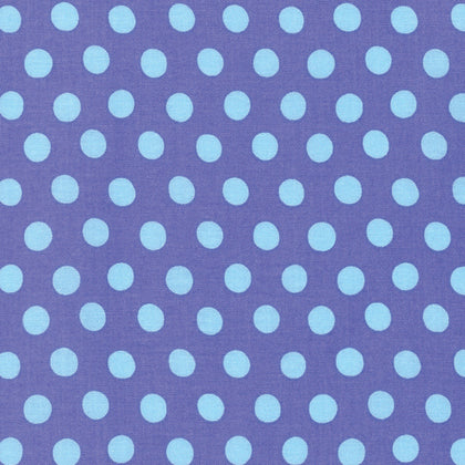 Spot - Storm - Sky Blue Dots on Lavender - Spring 2017 - Kaffe Fasset
