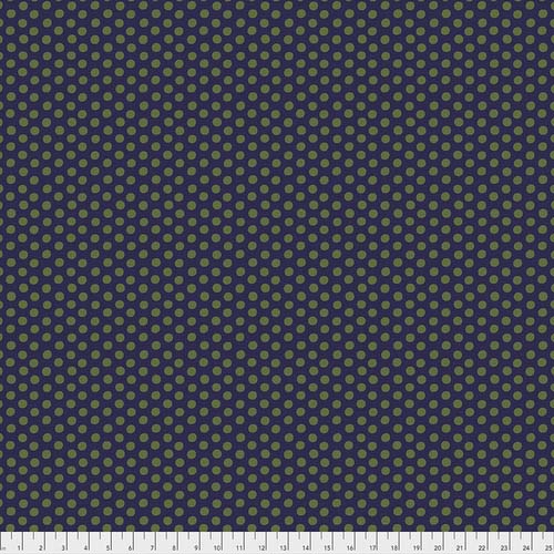 Spot - Violet - Olive Dots on Violet - Spring 2019 - Kaffe Fasset