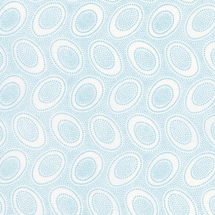 Aboriginal Dot - Water - Light Blue Dots on White - Kaffe Fassett Classics