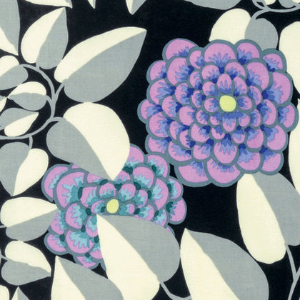 Vine - Black - Spring 2017 - Kaffe Collective - Kaffe Fassett