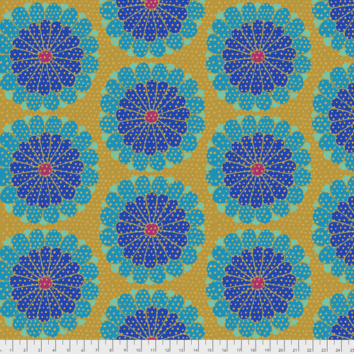 Artisan - Kyoto - Blue - Large Flowers - Kaffe