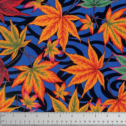 Maple Stream - Cobalt - Spring 2016 by Philip Jacobs Kaffe Fassett Collective