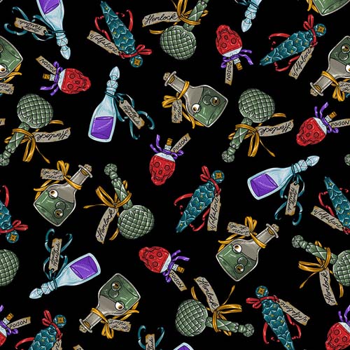 Storybook Halloween - Poison Bottles - Multi