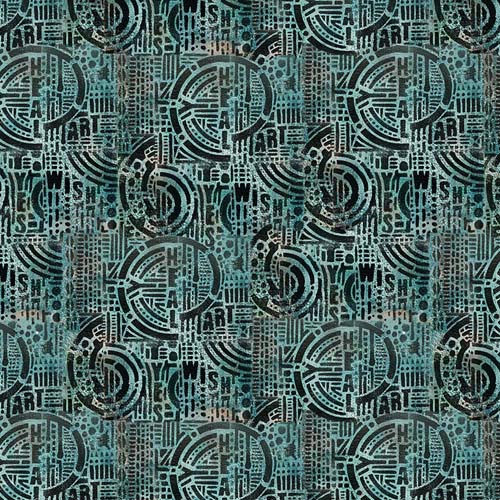 Storyboard - Wish - Verdigris- dark graphic design on light teal by Seth Apter