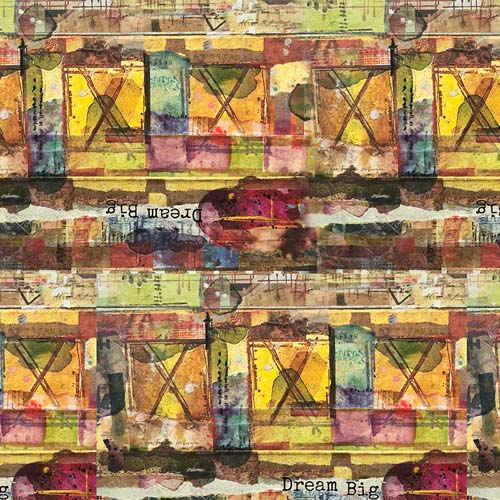 Live Out Loud - Dream Big - Kaleidoscope- multicolored collage by Seth Apter