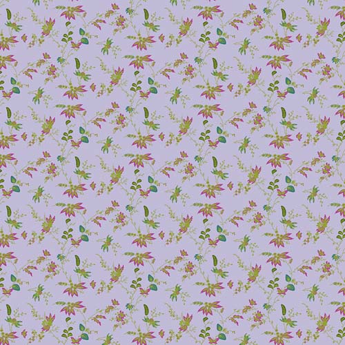 Vintage Cloth - Brittany - Chateau - small floral on lavender