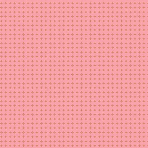 Vintage Cloth - Tower -Chateau - small gold cross on pink