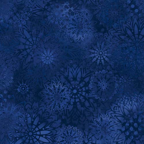 Textures - Medallions - Navy -tone on tone dark blue medallions