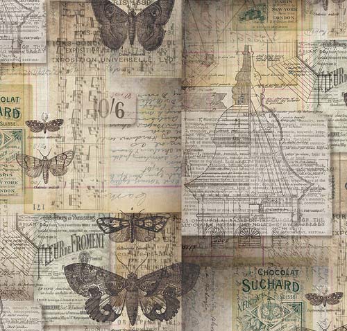 Foundations - Melange - Neutral - collage background by Tim Holz