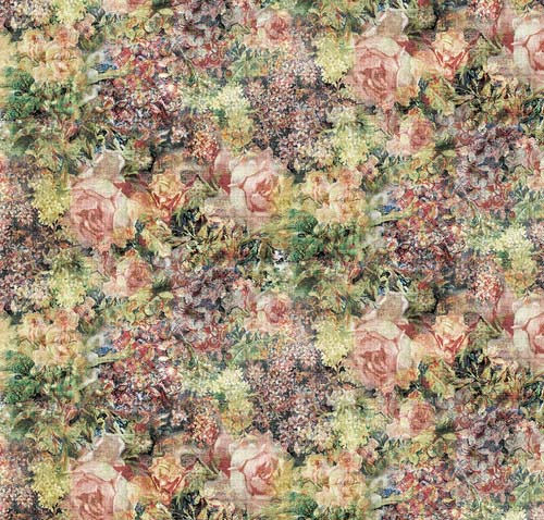 Foundations - Bouquet - Multi - pink rose floral  by Tim Holtz