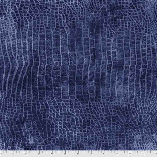 Worn Croc - Moonlit - Blue crocodile skin by Tim Holtz
