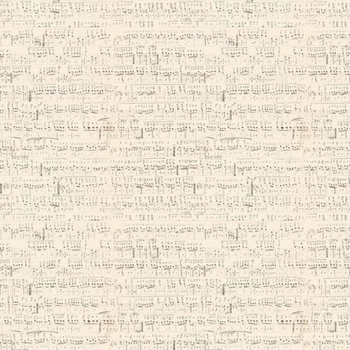 Foundations - Symphony - Neutral - musical score on cream - Tim Holtz
